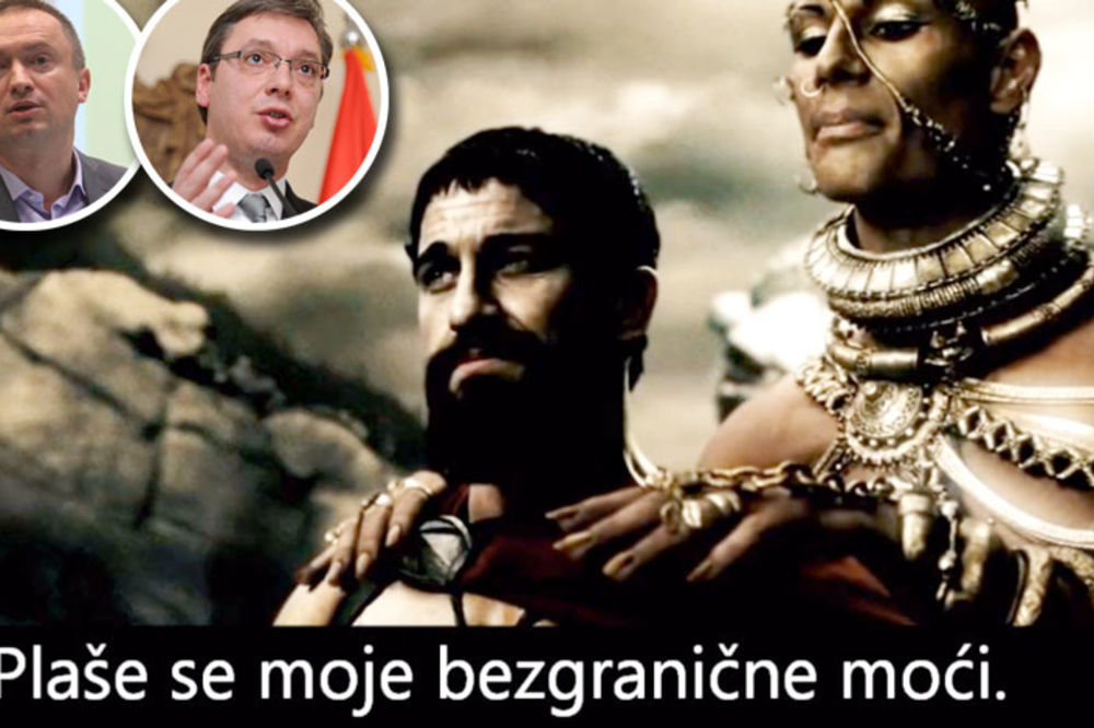 Uzimaćeš provizije ili će svi žuti biti ocrnjeni: Urnebesna parodija na film 300 s Vučićem i Pajtićem! (VIDEO)