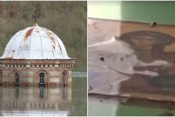 Vernici ne napuštaju poplavljenu svetinju: Čudotvorne ikone isplivale iz Gračanice! (FOTO) (VIDEO)