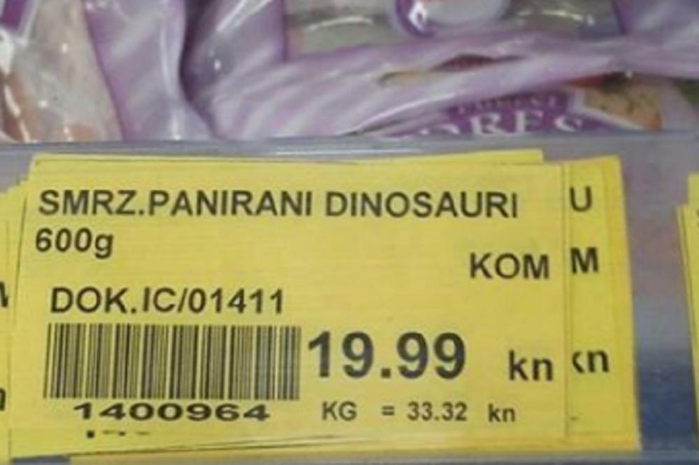 Hrvati prodaju dinosauruse - i to panirane! (FOTO)