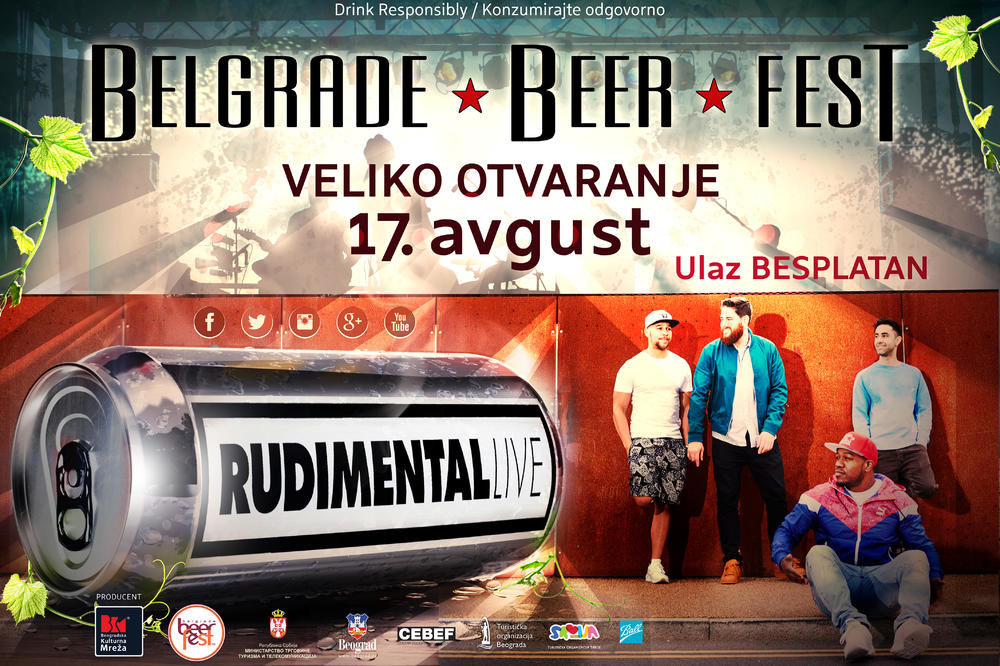 Najveća koncertna atrakcija stiže na Beer Fest: Rudimental u avgustu na Ušću! (FOTO)