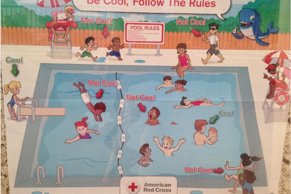 Provalite šta nije u redu: Ovaj poster sa decom na bazenu su uklonili, uz duboko izvinjenje! (FOTO)