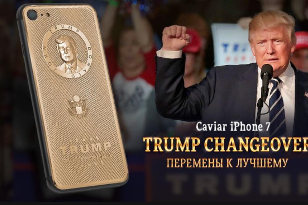 Rusi napravili zlatni iPhone sa Trampovim likom! (FOTO) (VIDEO)