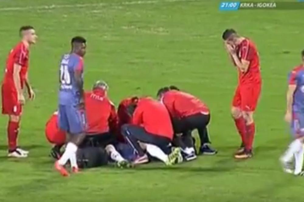 HOROR POVREDA LUKOVIĆA: Igrači se hvatali za glavu i sklanjali dok mu se ukazivala pomoć! (VIDEO)