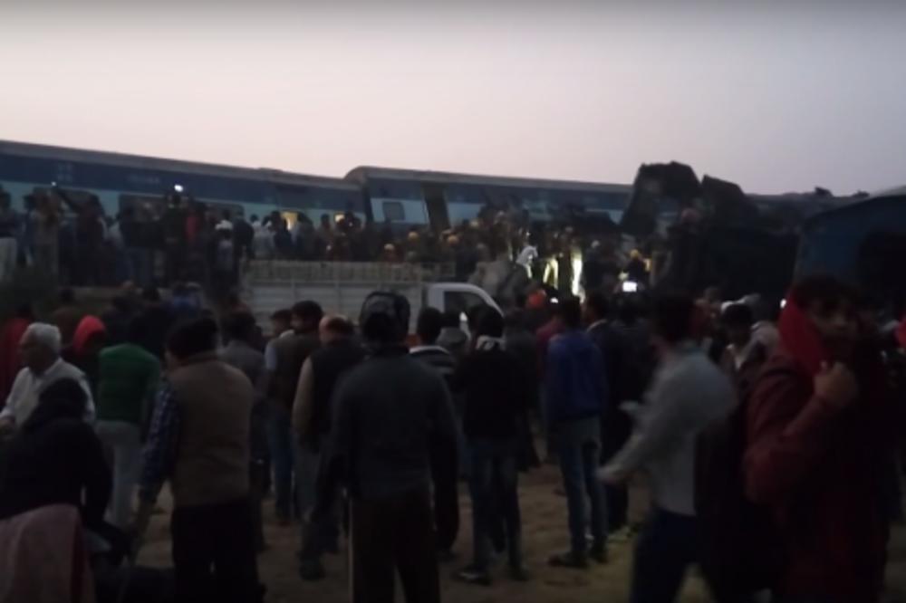 DRAMA U INDIJI: Voz ispao iz šina, najmanje 90 mrtvih! (FOTO) (VIDEO)