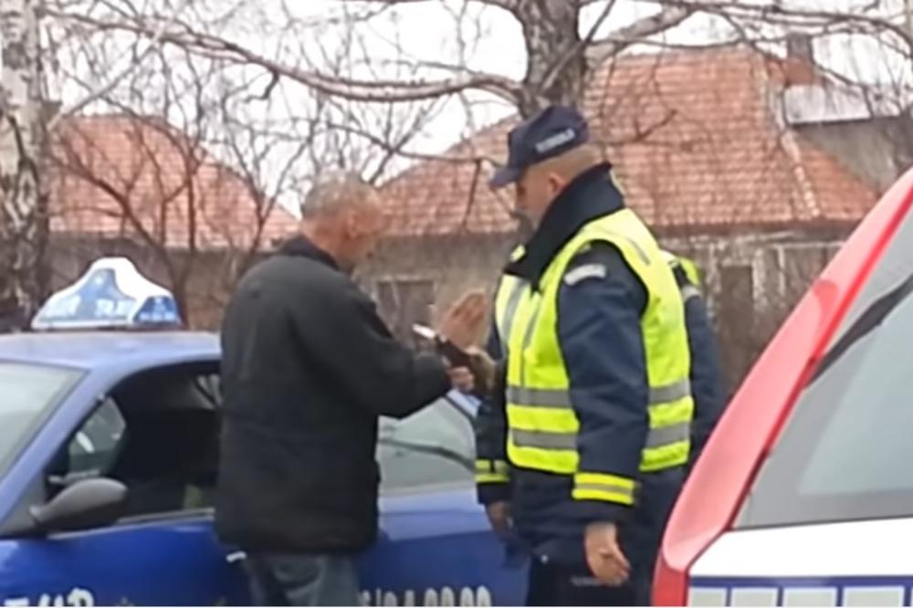 BATE, NISAM PIJAN: Pogledajte taksistu koga su policajci u Smederevu uhvatili sa 3,58 promila alkohola! (VIDEO)