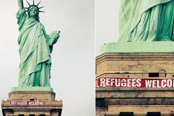 Izbeglice, dobrodošli! Ovaj plakat čini Ameriku velikom zemljom (FOTO) (VIDEO)