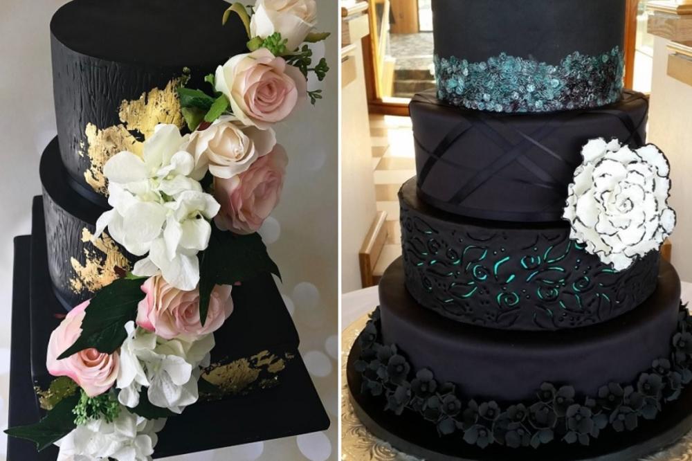Samo za cool mladence! 25 crnih svadbenih torti koje su totalno strava! (FOTO)