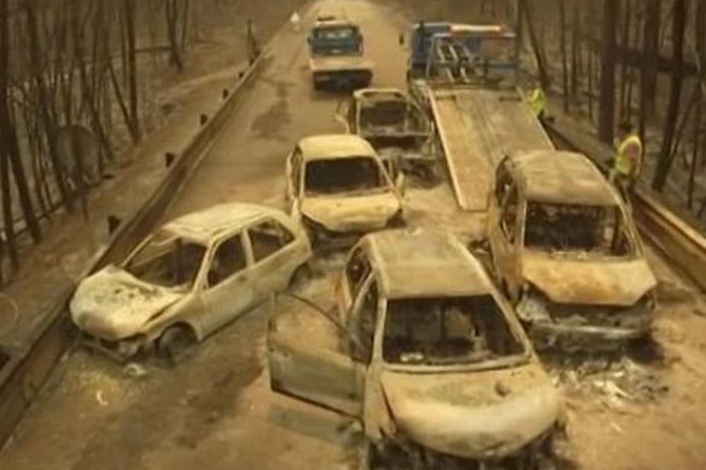 NAJTUŽNIJI SNIMAK DRONOM IKADA: Jezive slike šupljih automobila u kojima su izgorele porodice u Portugalu! (VIDEO)