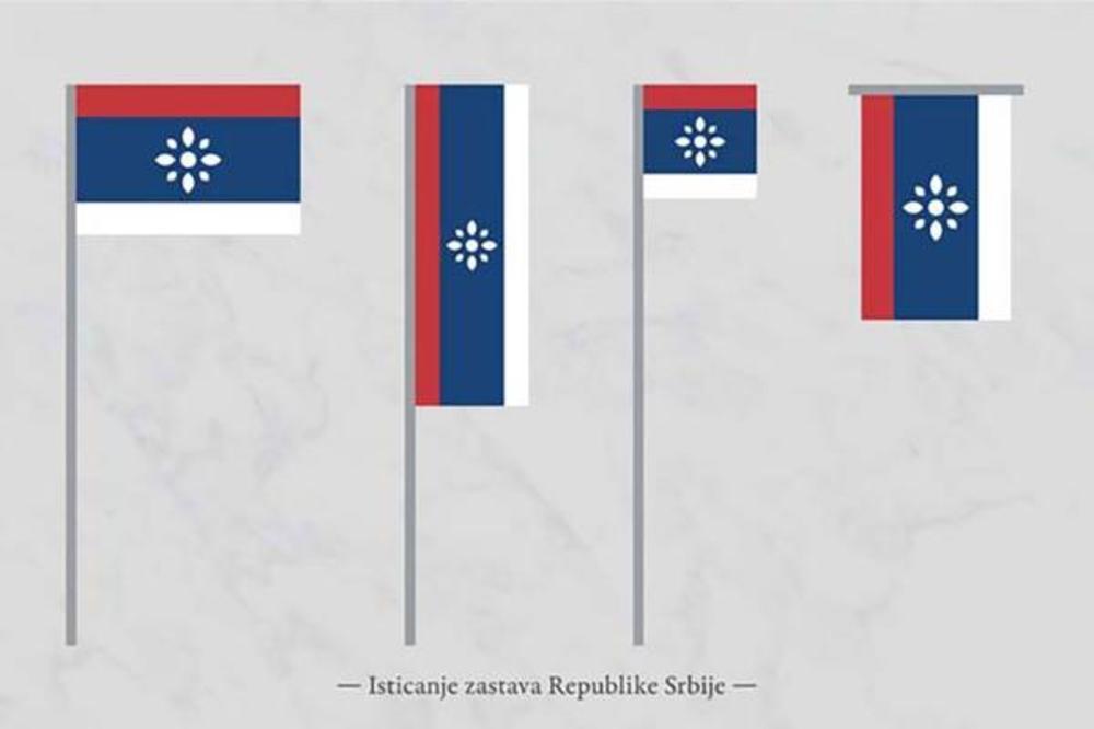 NEMA ORLA, NEMA KRUNE, NEMA 4 S: Simbol nove zastave Srbije pokupljen s toalet papira! (FOTO)