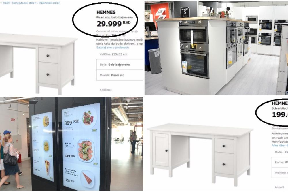 MI SMO OVCE ZA ŠIŠANJE! Neki proizvodi u beogradskoj Ikei su 10.000 DINARA skuplji nego u nemačkim Ikeama! (FOTO)