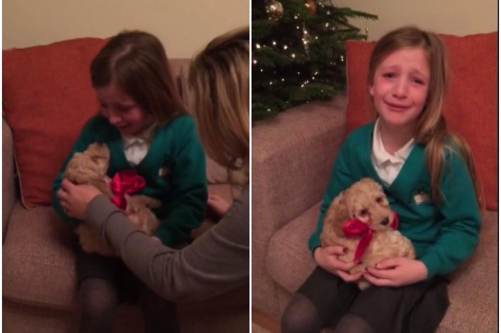 Pitali je šta bi volela za Božić, a onda joj rekli da zatvori oči. Njena reakcija je NEPROCENJIVA! (VIDEO)