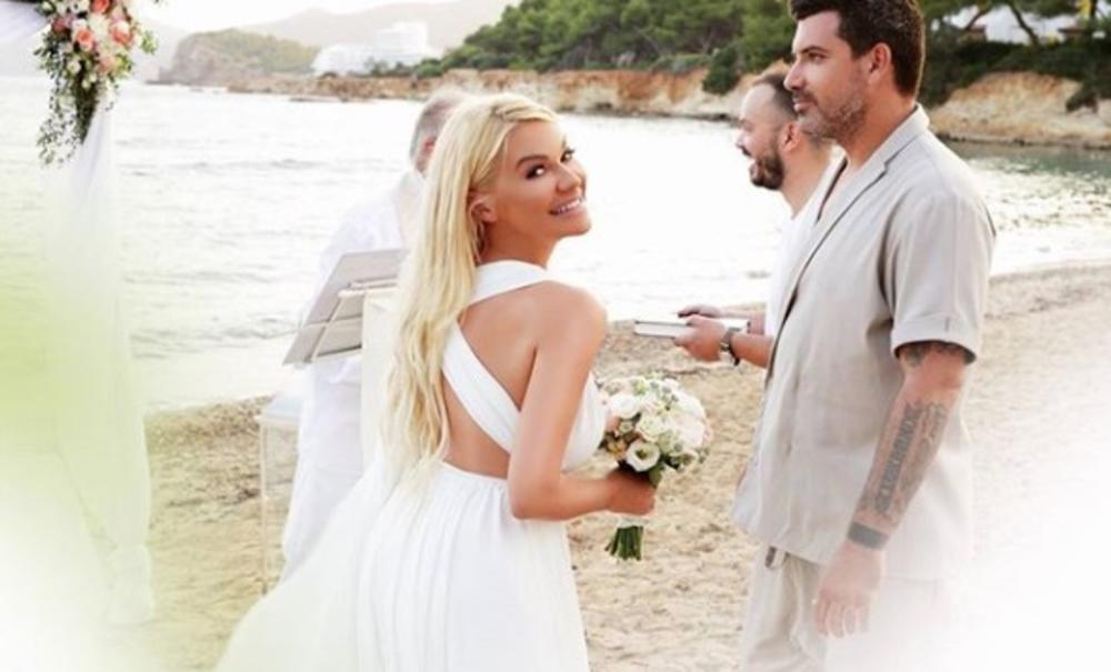 Nataša Bekvalac i Luka Lazukić na svom venčanju