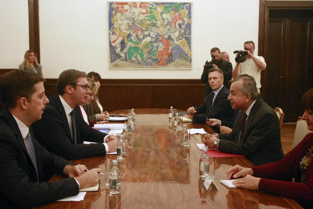 Aleksandar Vučić na sastanku sa šefom misije UNMIK-a