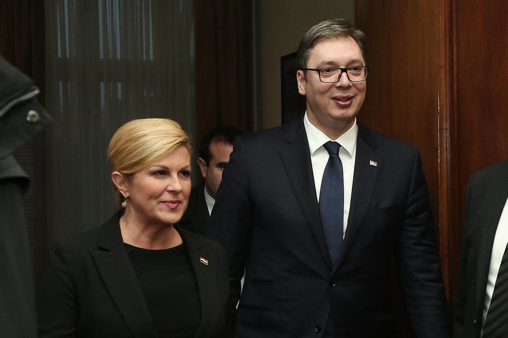 PORFIRIJE DOČEKAO VUČIĆA I KITAROVIĆ U MITROPOLIJI: Predsedniče, vaša poseta je ohrabrenje Srbima u Hrvatskoj!