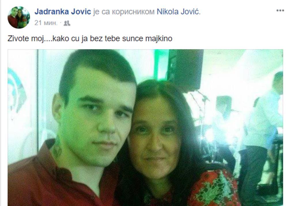Majka ubijenog Nikole iz Leskovca grca od tuge