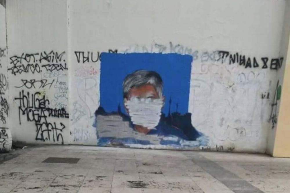 Prekrečen mural u čast Zorana Đinđića: Bruka u centru Beograda! (FOTO)