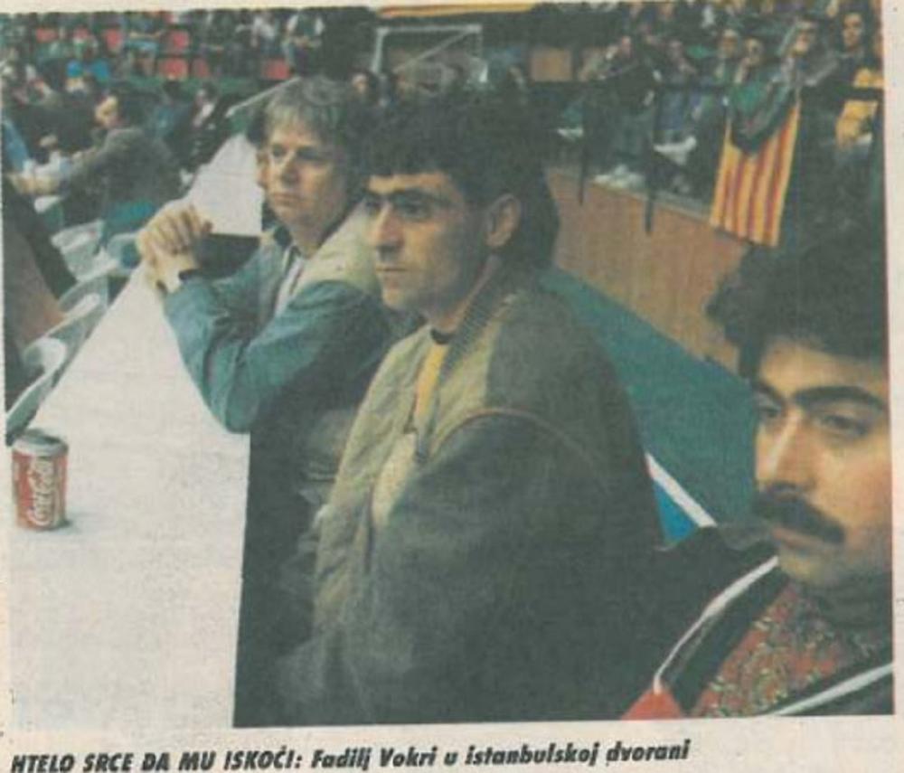 Fadilj Vokri u Istanbulu na fajnal foru Evrolige 1992. godine  
