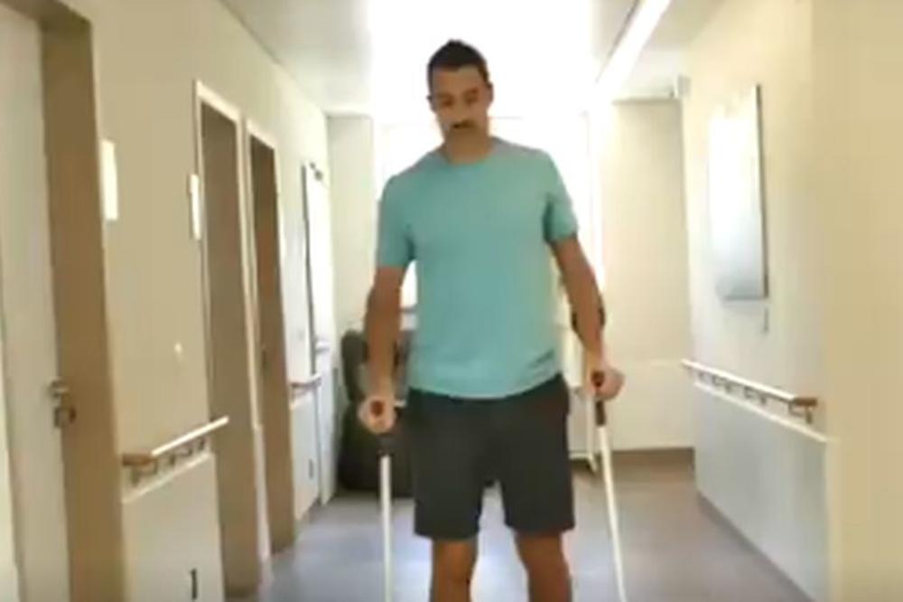 Nenad Zimonjić pre tri dana operisao oba kuka i već stao na svoje noge i počeo da hoda! (VIDEO)