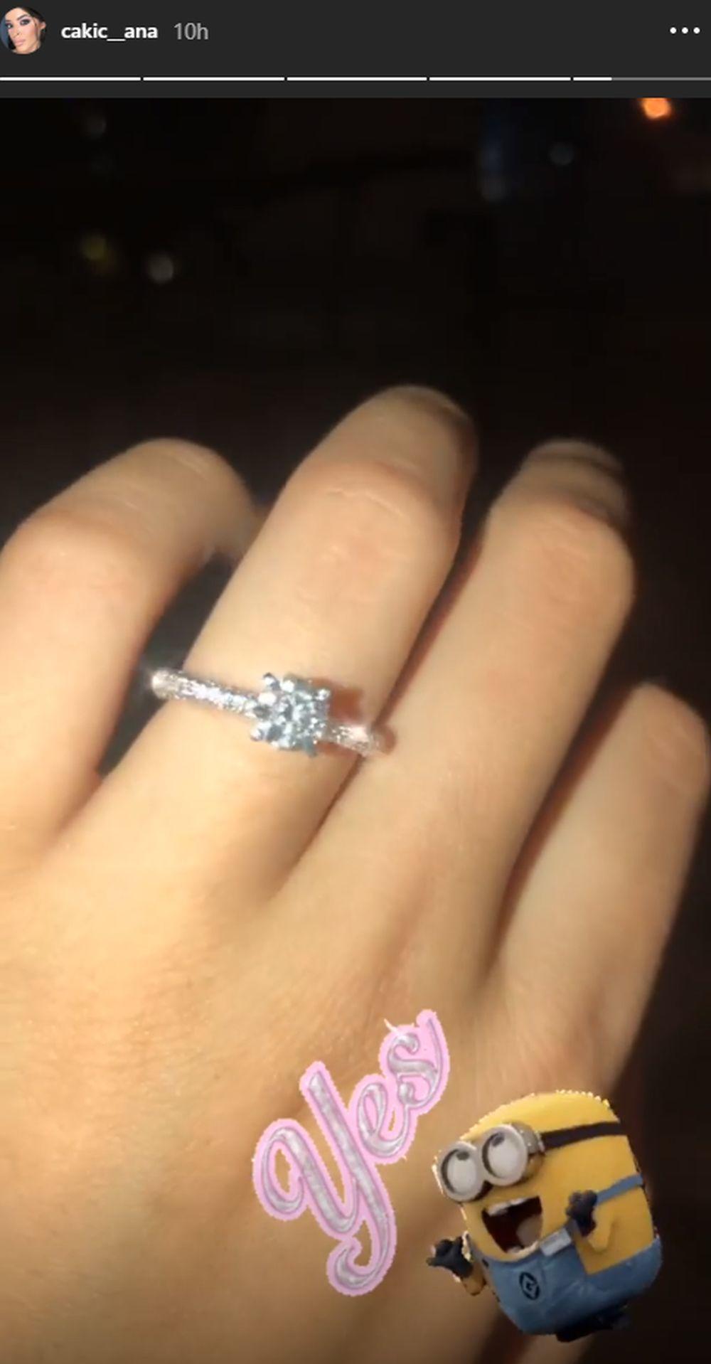 Ana Cakić se pohvalila vereničkim prstenom koji je dobila od srpskog golmana  