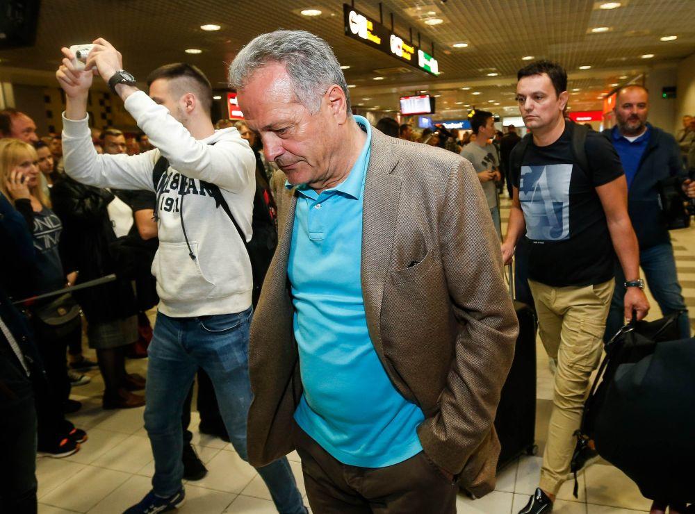 Nenad Bjeković na beogradskom aerodromu  