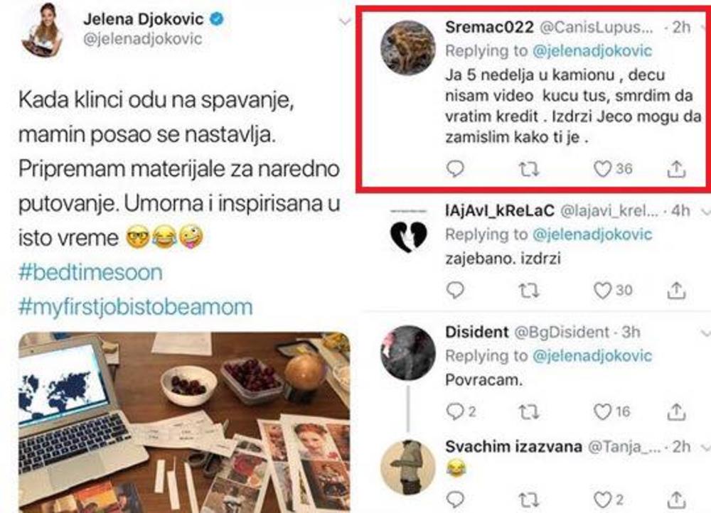 Jelena Đoković na društvenim mrežama izazvala lavinu  