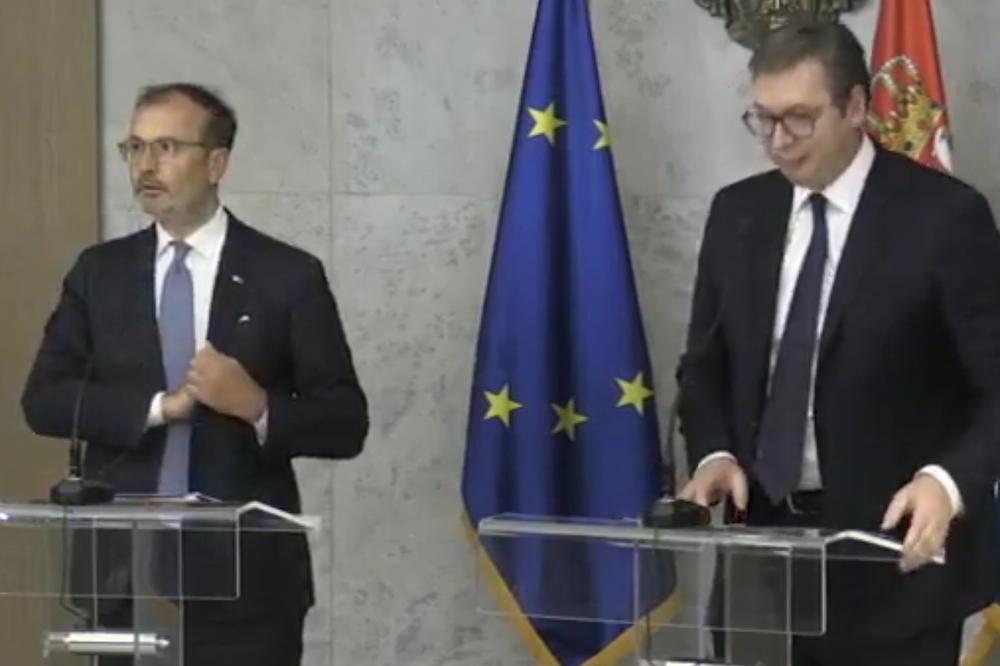 VAŽAN SASTANAK U PALATI SRBIJA: Vučić sutra s ambasadorima zemalja EU i Fabricijem!
