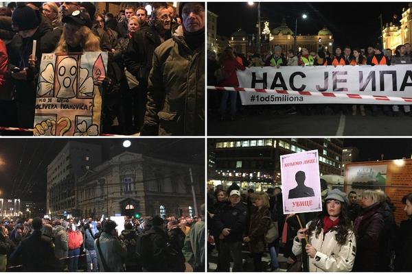 ŠETNJA ZA OLIVERA IVANOVIĆA: Protest u centru Beograda! (UŽIVO)