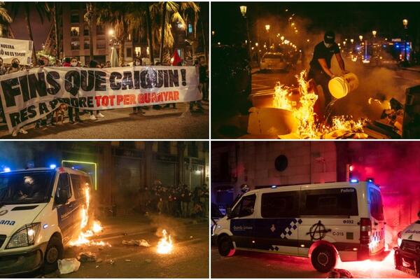 BARSELONA GORI! Žestoki nemiri posle demonstracija na kojima se traži sloboda za repera Pabla Asela (VIDEO)