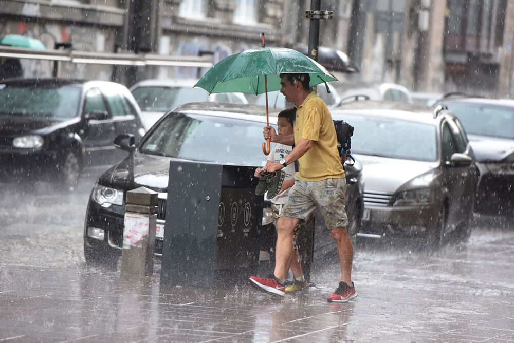 Jaka kiša u Beogradu
