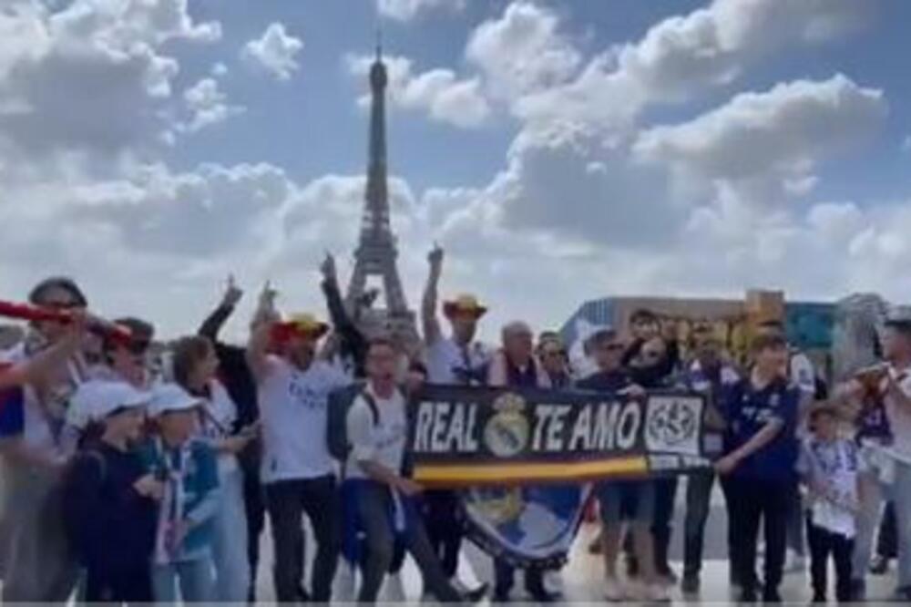 Srednji prst za Mbapea! MADRIĐANI STIGLI U PARIZ NA FINALE LŠ: Vređaju Francuza! (FOTO/VIDEO)