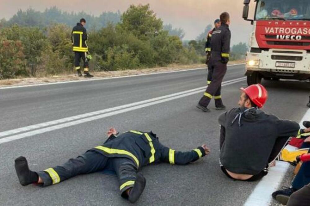 EPILOG RAZORNOG POŽARA U ŠIBENIKU: Isplivala SLIKA vatrogasaca na TERENU, pogledajte stvarne HEROJE (FOTO)