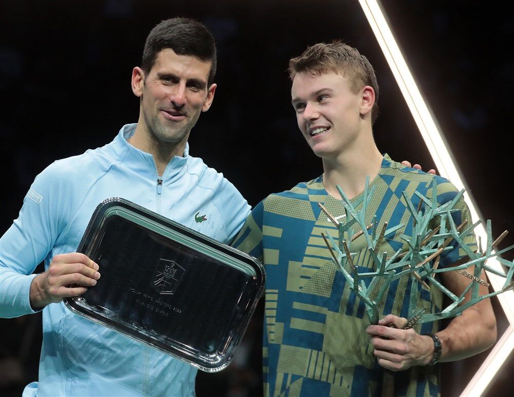Novak Đoković i Holger Rune prošle godine na Mastersu u Parizu