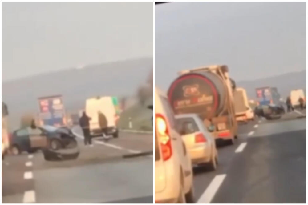 HOROR KOD BEŠKE: Auto potpuno SMRSKAN, kombi od SILINE UDARCA izleteo sa KOLOVOZA! (VIDEO)