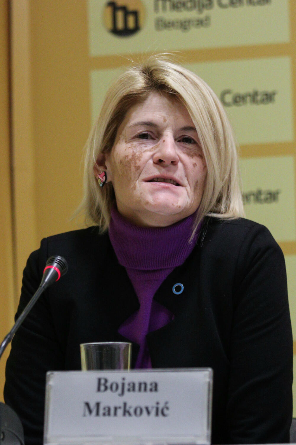 Pres konferencija, medija centar, Bojana Marković