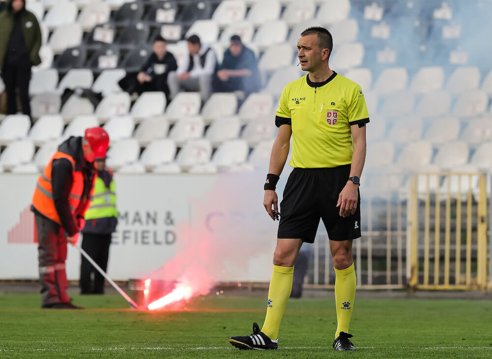 Milan Mitić na utakmici Čukaričkog i Partizana