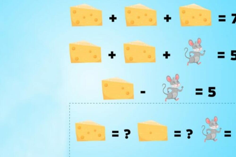 PROVERITE ODMAH VAŠ IQ: Koliko koštaju miš i sir na ovoj slici? (FOTO)