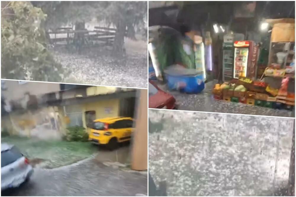 NEVEROVATNI PRIZORI, ZABELELA SE SRBIJA U AVGUSTU: Padaju grad i jaka kiša, A NEVREME TEK STIŽE (VIDEO)