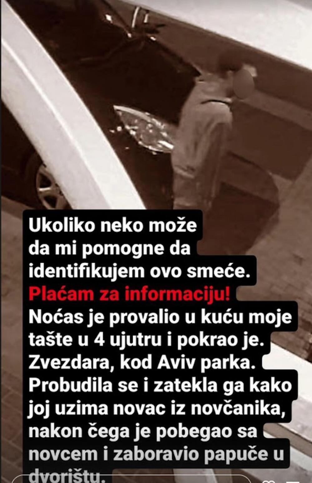 Pevač Sloba Radanović oglasio se na društvenim mrežama gde je otkrio da je njegova tašta, majka Jelene Radanović, opljačkana.
