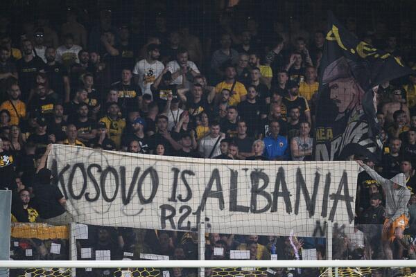 SA GAĐENJEM ODBACUJEMO PORUKU "KOSOVO JE ALBANIJA!" Oglasio se AEK: Odgovorni više neće kročiti na stadion