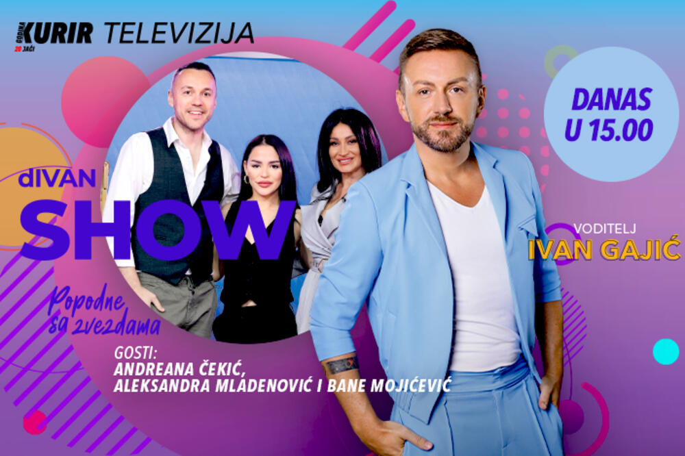 ALEKSANDRA MLADENOVIĆ, ANDREANA ČEKIĆ I BANE MOJIĆEVIĆ NAPRAVILI ŠOU! Gledajte "dIvan show" u 15h na Kurir TV
