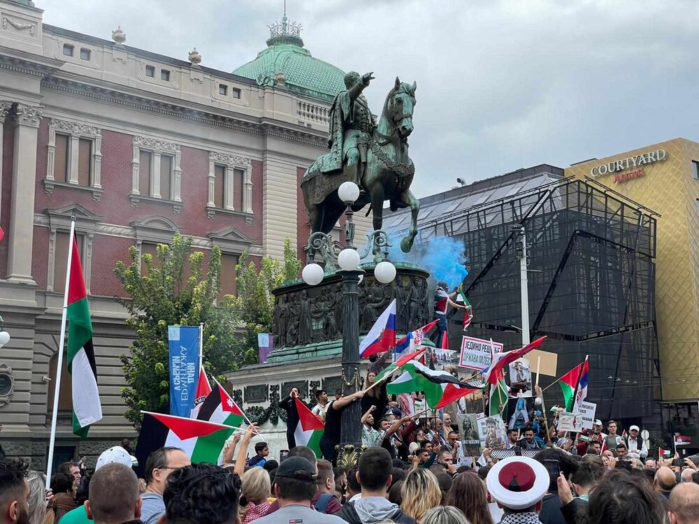 Podrška Palestini u Beogradu