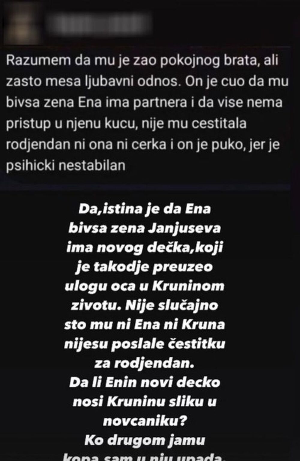 Objava Janjuševih fanova