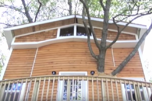 Unucima je napravio kućicu na drvetu. I to kakvu! (FOTO) (VIDEO)