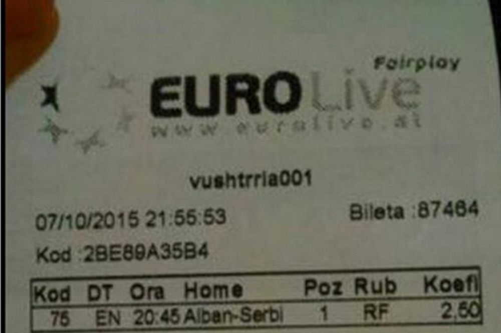 Najveći gubitnik iz Elbasana: Uložio 2.000 evra na Albance! (FOTO)