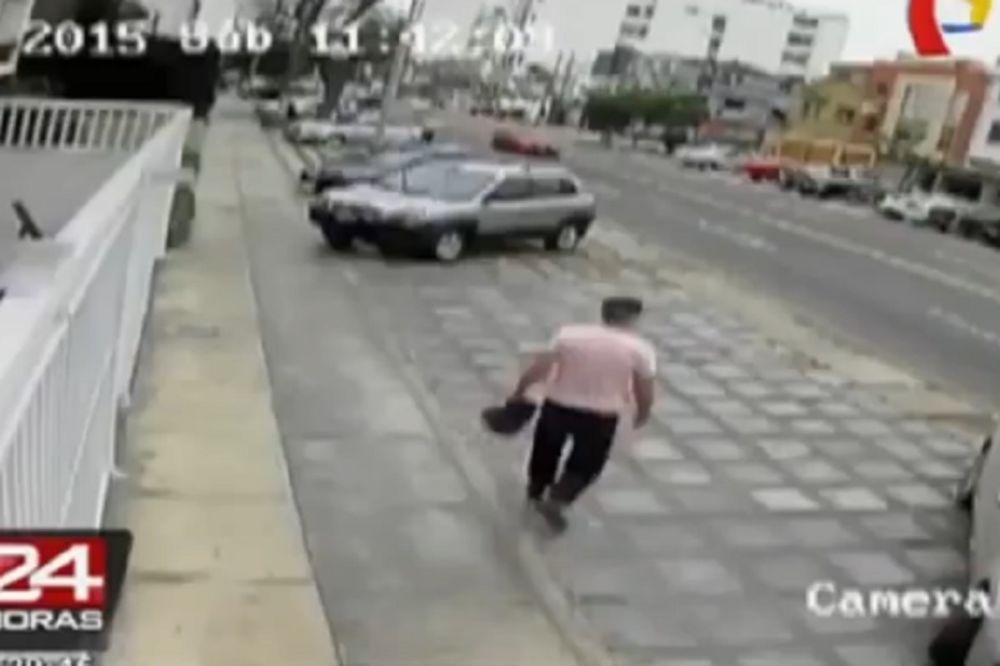 Nije imao šanse: Pijani vozač bukvalno razneo pešaka! (UZNEMIRUJUĆI VIDEO)