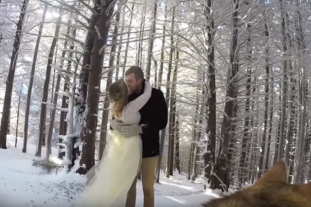 Stavili su Go-pro kameru psu na glavu i snimili svoje venčanje! (FOTO) (VIDEO)