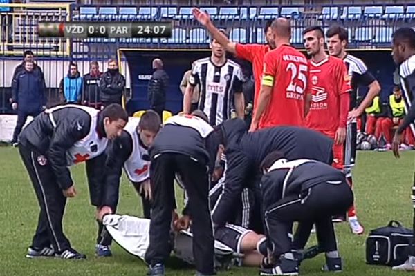 Ipak dobra vest za navijače Partizana: Vulićević nije slomio ruku! (VIDEO)