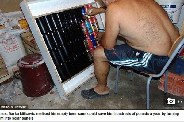 Bog iz Paraćina: Lik se greje uz pomoć pivskih konzervi i tako uštedi 700 evra! (FOTO)