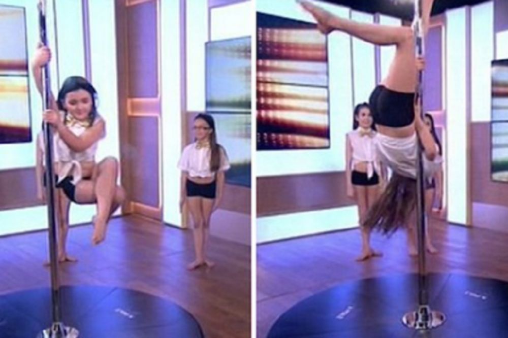 Ceo svet zgranut: Devojčice izvode ples oko šipke u vrućim pantalonama! (FOTO) (VIDEO)