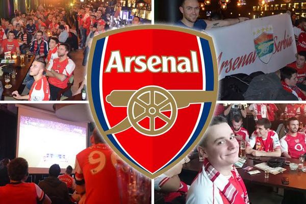 Beograd je sinoć bio severni London: Gledali smo Arsenal sa 150 ludih srpskih navijača tobdžija! (FOTO) (VIDEO)